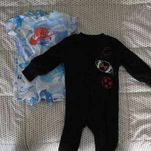 Nike & Under Armour Kids Bodysuit Set - Black and Blue
